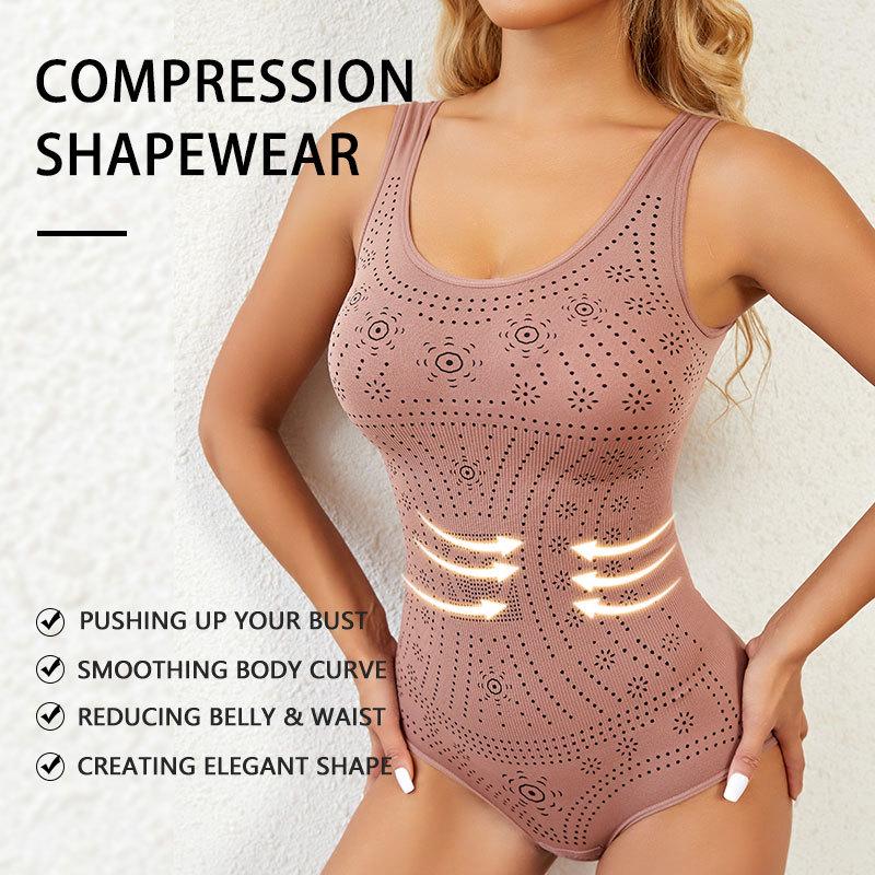 Enhanced Seamless Postpartum Bodysuit: 3.0 Shaping Slimming Body Shaper with Abdomen Control & Hip Lift for Women