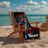 Custom Name Ultra-Soft Beach Towel with Dragon Theme,Ideal for Pool - Camping, Diving - Perfect Travel Essential, Vibrant Beach Towel.