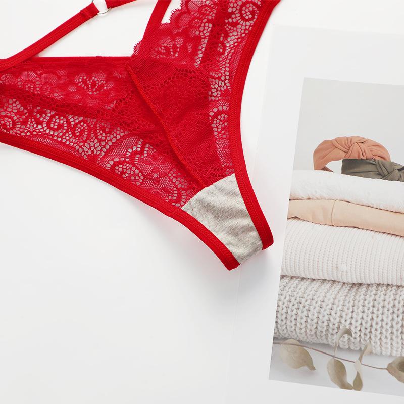 3 Pairs of Women's Summer Fashion Sexy Lace Thong Underwear