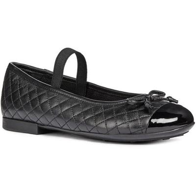 Girls Bow Leather School Shoes