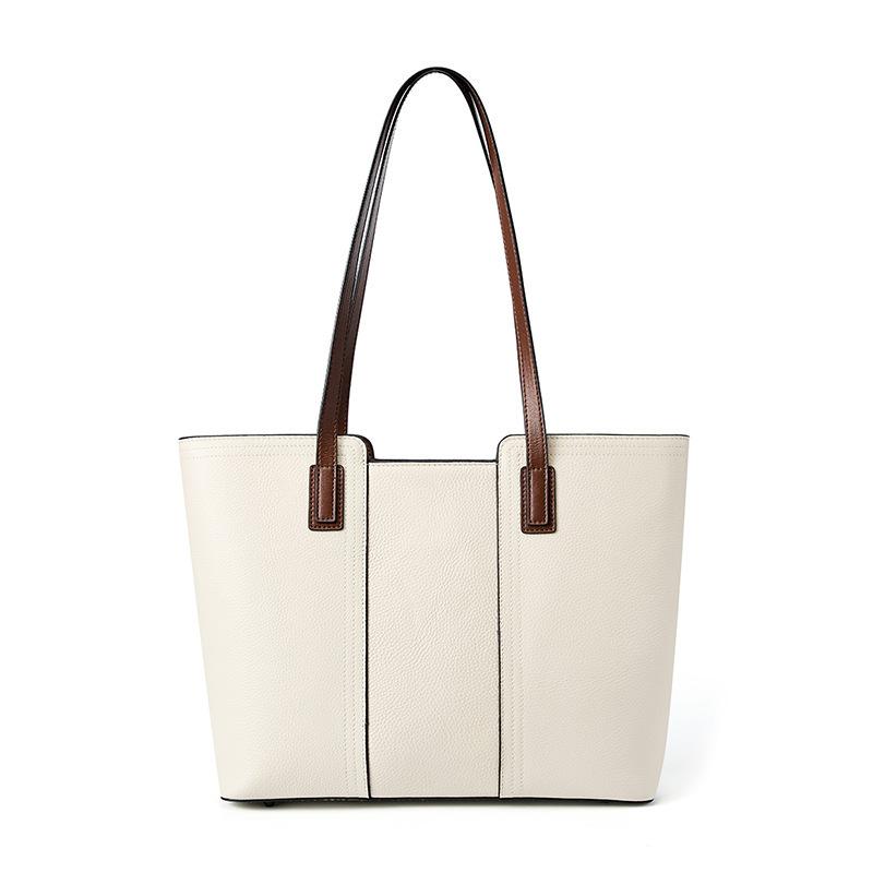 Tote bag first layer cowhide large-capacity women's bag commuting to work shoulder handbag