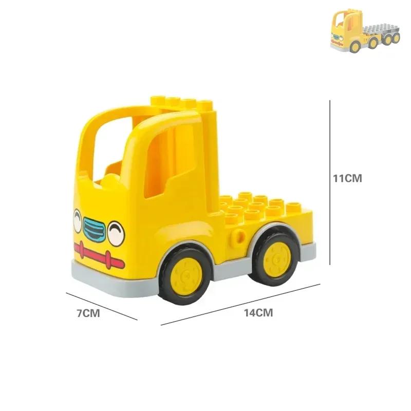 Velké stavební kostky Příslušenství Kompatibilní Velké kostky Děti Děti Nákladní auto Auto Autobus Městská dopravní série Sestavovací Vzdělávací hračka