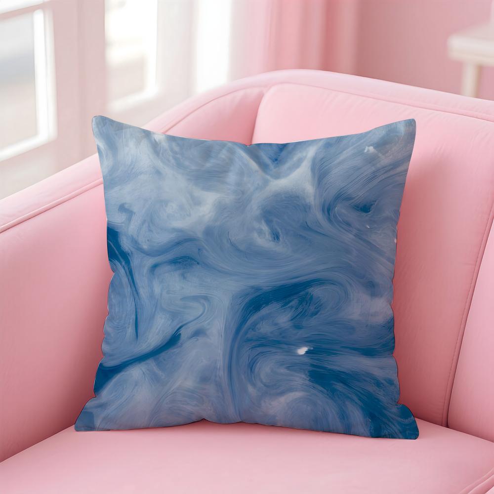Abstract Art Pillow Niche Design Decor Cushion Cover Pillowcase Short Plush Invisible Zipper Room Sofa Cushion Cover