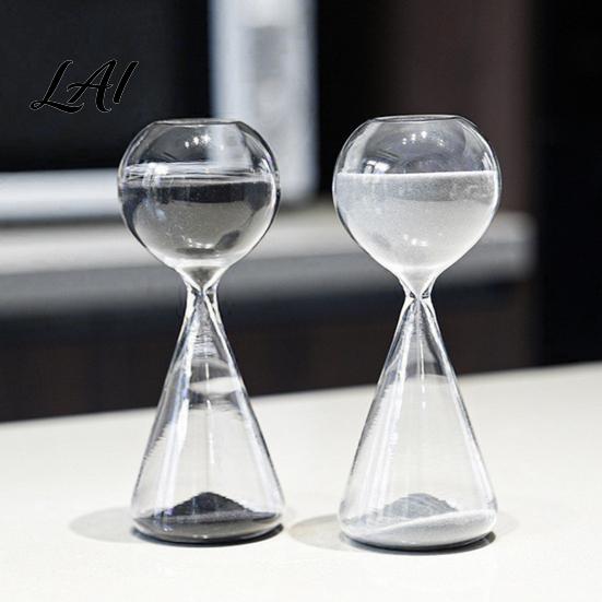 Sand Timer Decor Hourglass Ornaments 15 Min Timer Nordic Minimalist Office Desk Home Decor Artistic Glass Desktop Gift Stress Relief
