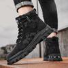 Fashion Retro Camouflage Design Thick Soled Casual Short Boots for Men Autumn 2025 New High Top Comfortable Non Slip Fashion Ankle Boots