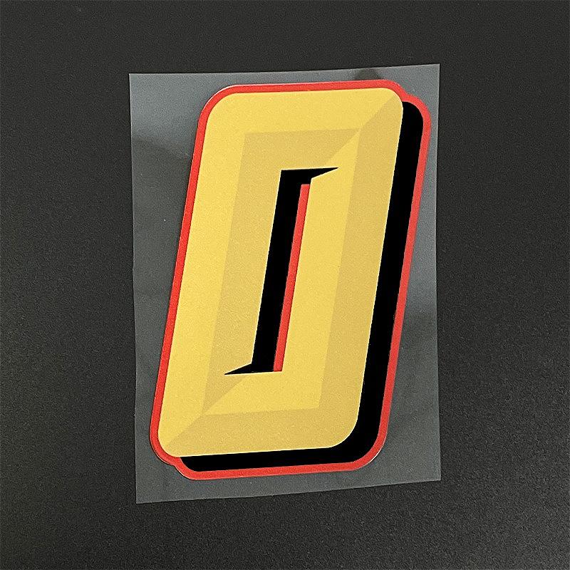 1pc Gold Number 0 To 9 Motorcycles Stickers Waterproof for Motorcycle Fairing Fuel Tank Helmet Car Window Universal Vinyl Decal