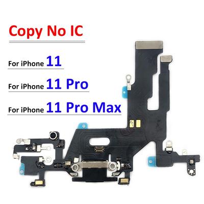 Pro iPhone 11 Pro 11Pro Max USB Nabíjecí port Mikrofon Mikrofon Dokovací konektor Deska Flex kabelu Opravné díly