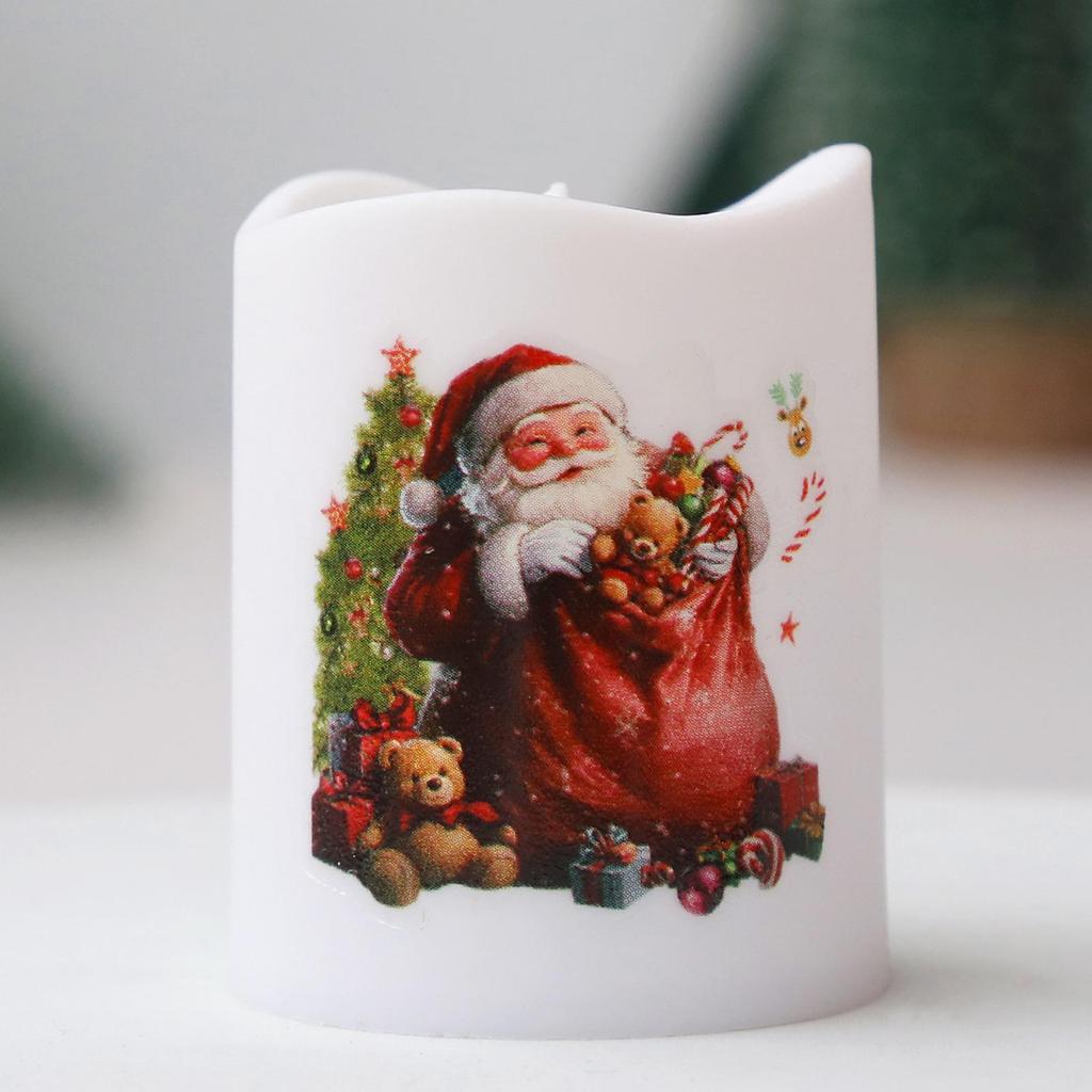 Christmas LED Candle Sets Christmas Decor Candle Light Creative ing Led Tea Light Battery Powered Christmas Desktop Ornament