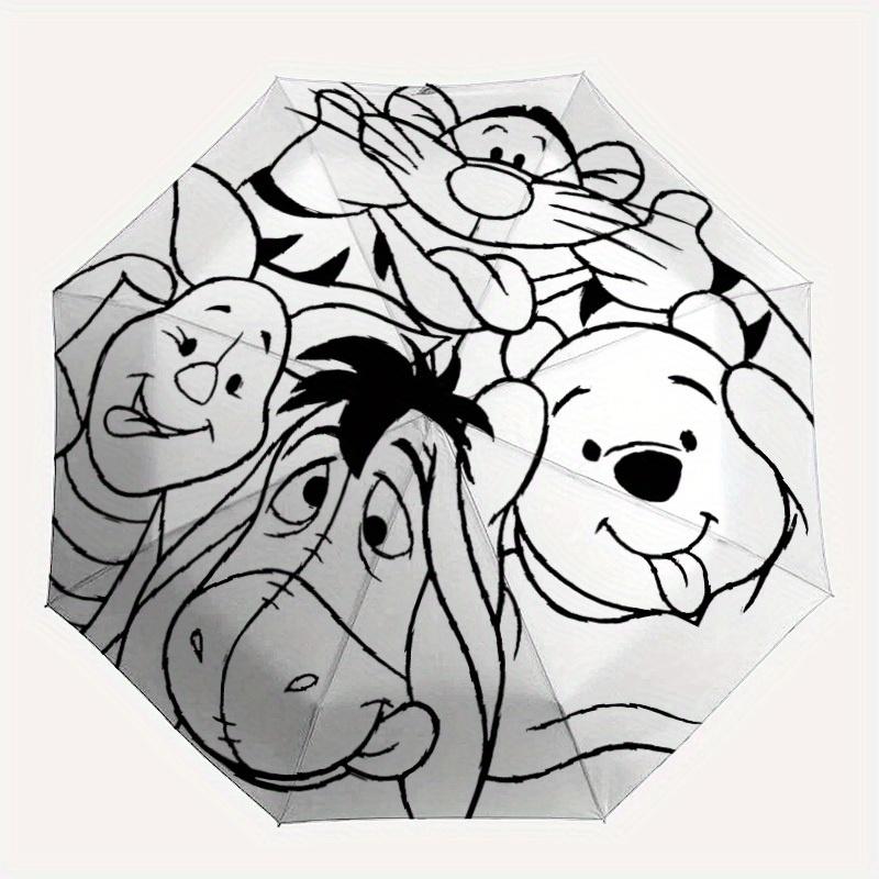 

1pc Tigger Folding Umbrella, Automatic Folding. It Has Eight Sturdy Ribs, Making It Convenient for Outdoor Use yy0729002