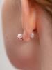 Cerabonito Stratigraphy Two-Way Pearl Ceramic Earrings (Rp)