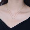 Fashion Jewelry 925 Sterling Silver Pearl Necklaces Natural Freshwater Pearls Double Layer Chain Gold Plated Necklaces for Women