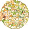 50 Cartoon Food Expressions Graffiti Stickers Personalized Decorative Guitar Notebook Suitcase DIY Waterproof Stickers