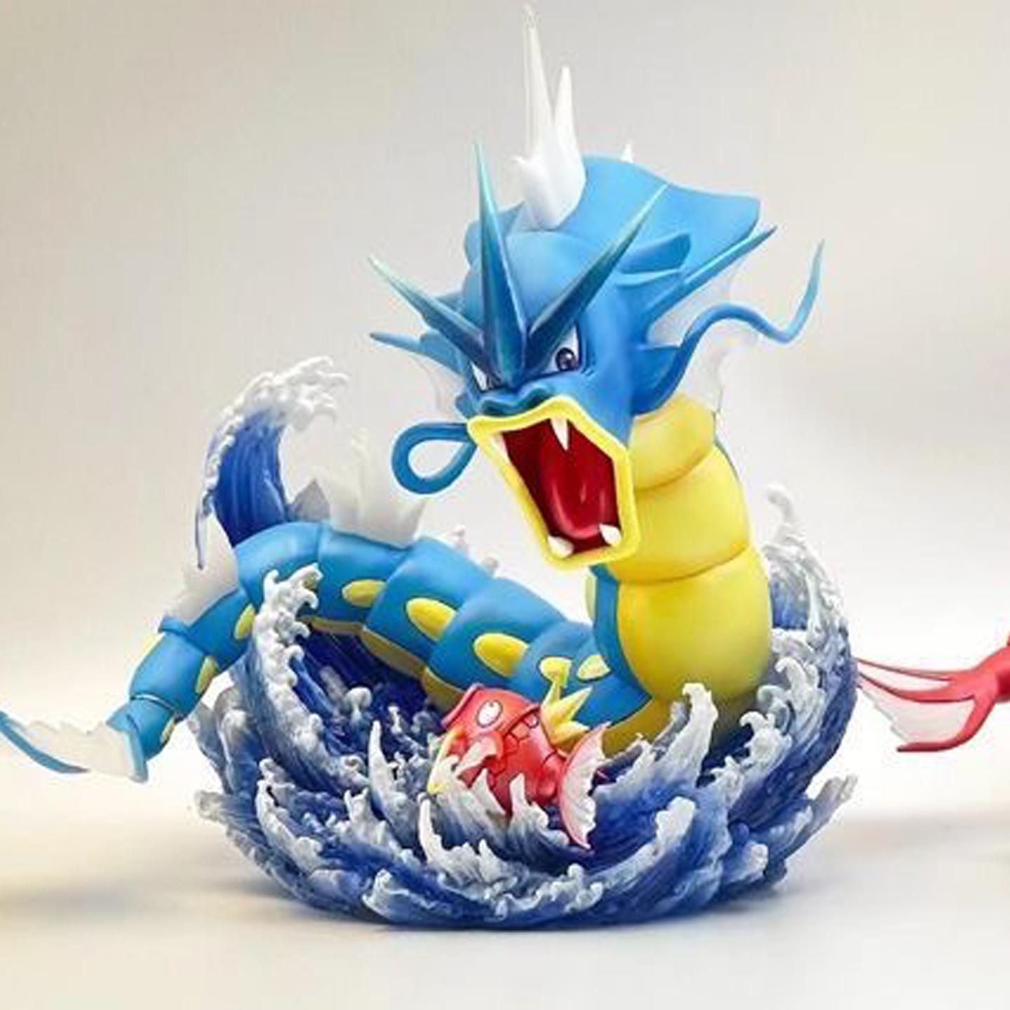 20cm/7.87in Pokemon Gyarados Anime Figure Magikarp Pikachu Action Figure GK Toys Gift Doll синий