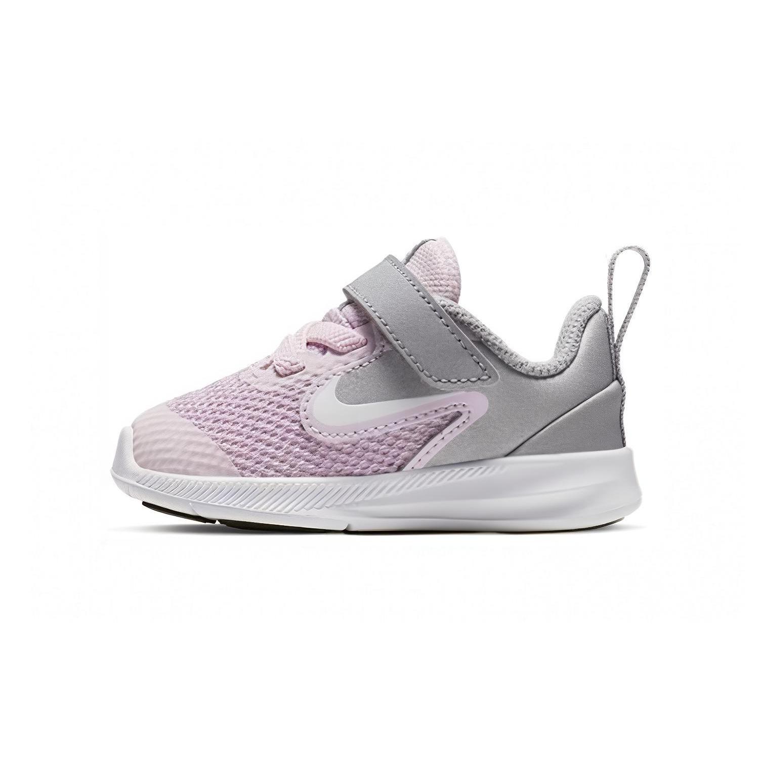 Nike Downshifter 9 Slip Resistant Cushioning Abrasion Resistant Low top Toddler Shoes Pink Gray Infant And Toddler AR4137-601 26
