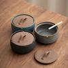 Changbaosen Creative Ceramic Ashtray with Lid