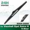 Rear Windshield Wipers Blades,Premium All-Season Wiper Blades Replacement For Vauxhall Opel Astra H 5 Doors 2004-2009