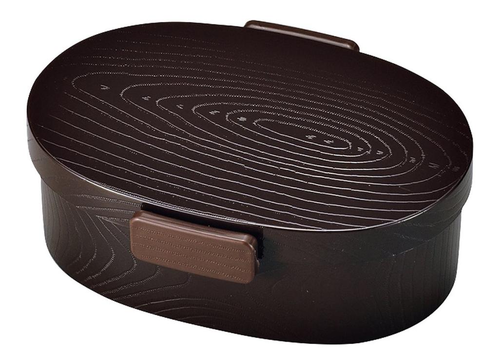 Tatsumiya Wood Grain Oval Bento Tight 52906 Tight-Style Box, Large, Urumi, Style,