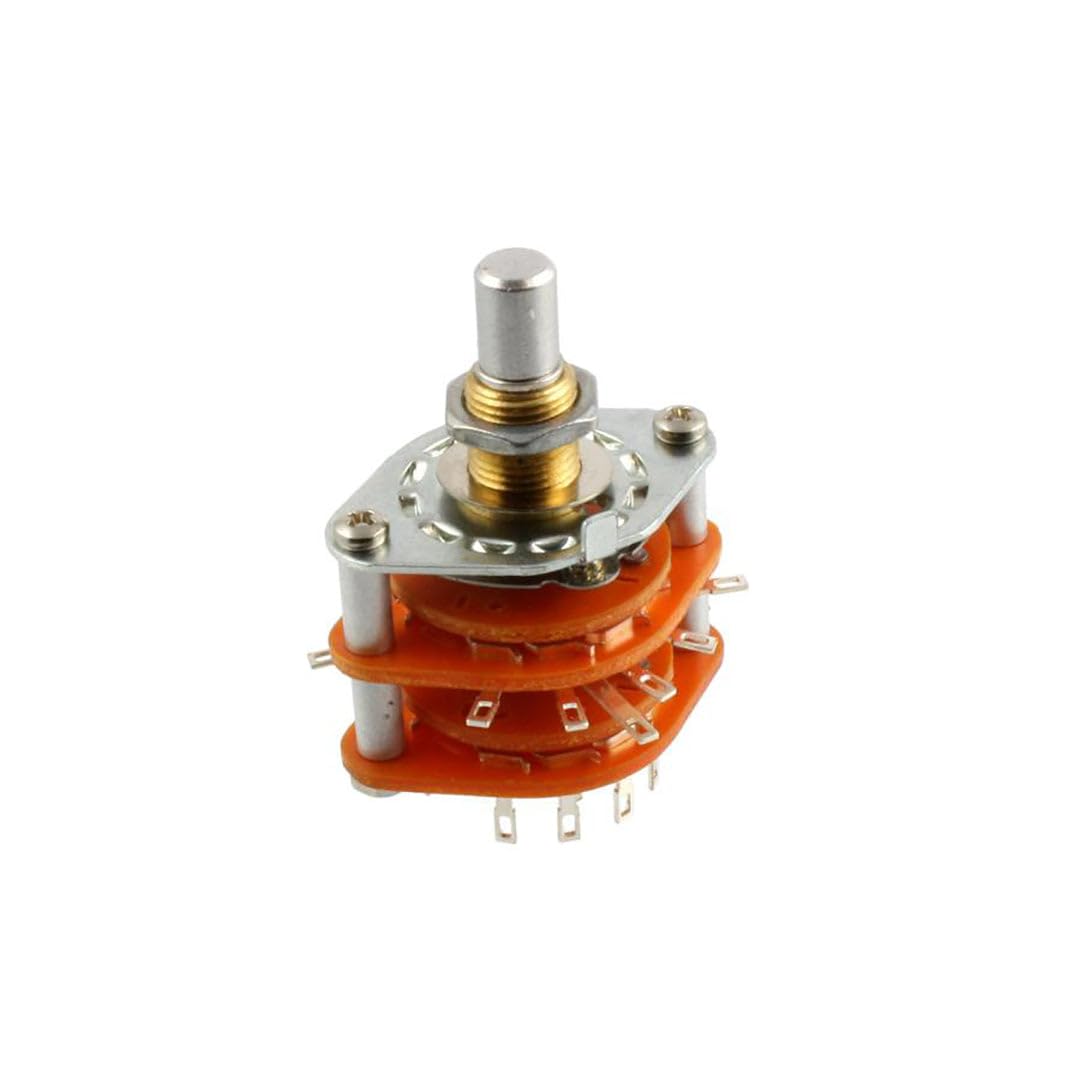 

ALLPARTS Solid Shaft 4P4T Rotary Switch (All Parts) 4-Pole 5-Position EP-4925-000 [ ]