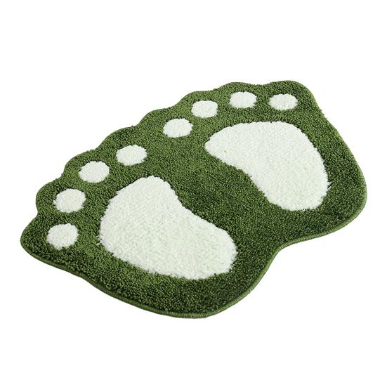 Yousheng Bathroom Floor Mat Quick Drying Anti-Slip Machine Washable Bath Rug Funny Foot Design Bedroom Entryway Door Mat