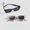 2PCS Personality Fashion Cat Eye Sunglasses Women Men Vintage Classic Black White Frame Sun Glasses Outdoor Driving Shades