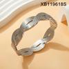 European & American Style Women's PVD Gold-Plated Twist Chain Bracelet - Titanium Steel Light Luxury Jewelry