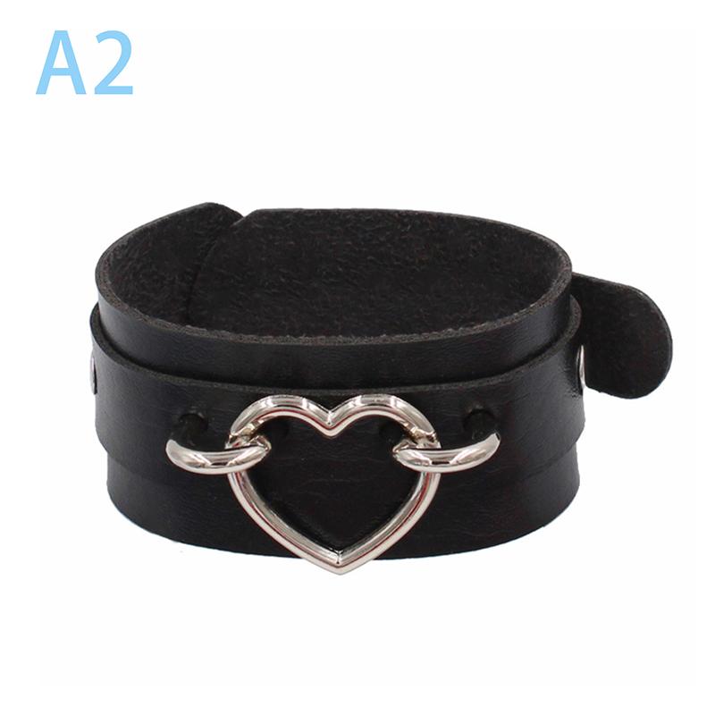 90S  Punk Style Bracelet Personality Pu Leather Three Rows Spikes Square Bracelets Bangle 2024 Party Jewelry Gift