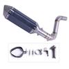 Slip On Motorcycle Exhaust Muffler Full System Middle Link Pipe  For KTM DUKE 125 150 200 390 2012-2016