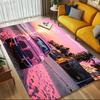 Beach Car Crystal Velvet Office Chair Mat Area Rug - Non-Slip, Floor Mat, Office Desk Chair Rugs,Christmas Gift-1106092