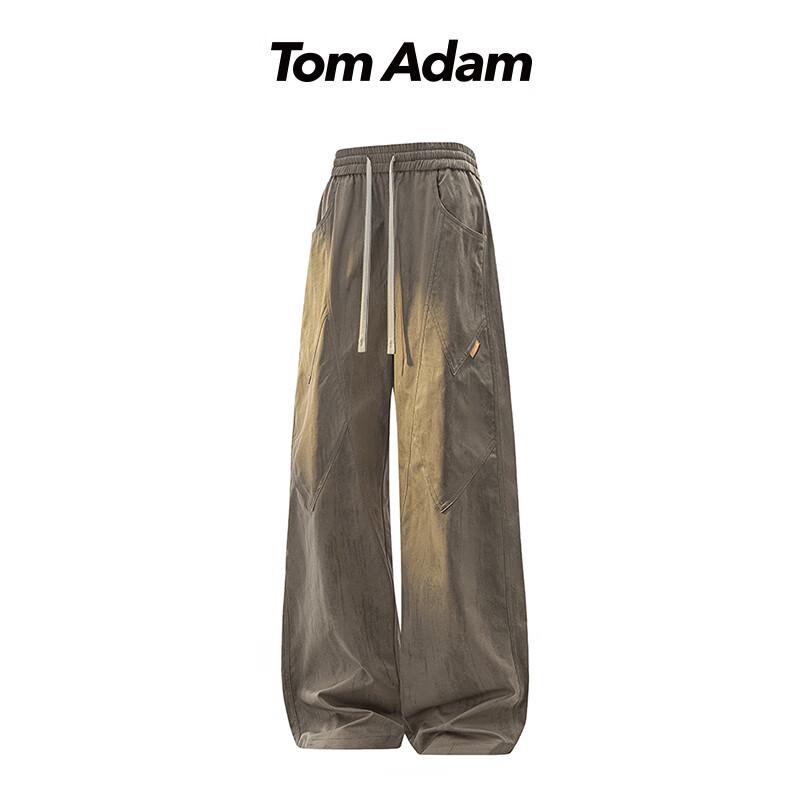 TOM ADAM American Retro Tie-Dye Wide-Leg Casual Pants