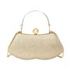 Elegant Sequins Evening Bags Gold Silver Satin Clutches Clutch Bag Banquet Fashion Chain Bags Gold Silver Clutch Bag