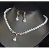 Latest Stylish Design Fancy Pearl Necklace Jewellery Set for Women