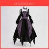 Gothic Fairy Tale Dress For Women With Polyester Fabric For Stage And Halloween Cosplay