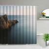 Forest Pathway Print Water-Resistant And Mildew-Resistant Shower Curtain With Nature-Inspired Design For Serene Bathroom Decor