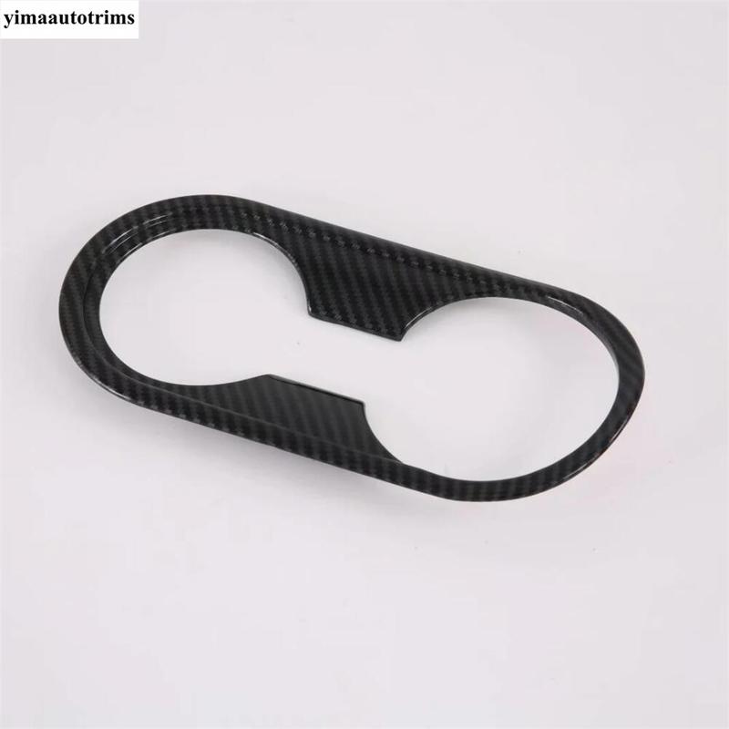 Front Central Control Water Cup Holder Panel Cover Trim For Kia Cerato Forte K3 / Seltos  -  Carbon Fiber Accessories