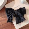 Korean Polka Dot Bow Claw Hair Clip - High-End Cloud Bubble Design for Women
