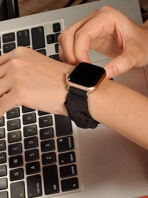 2-pcs Women's Strap 42mm 44mm 45mm Fabric Soft Fabric Strap, Suitable for iWatch Series 10 9 8 7 6 5 4 3 2 1 SE