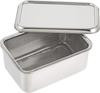 Kanda Storage Container for Yogurt, Tofu, and Draining - Made In Japan - Stainless Steel - Hygienic and Easy To Clean - Holds 1 Pack (400g) - Compact