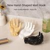 Creative Wall Mounted Storage Rack Easy To Install Hand Shape Hook Non-punching Hook Door
