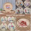 4 Pcs Handwoven Flat Wicker Round Fruit Basket Woven Food Storage Weaved Shallow Tray Organiser Vegetable Fruit Bowl DIY Drawing Board Wall Basket