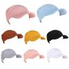 Classy Summer Sunscreen Turban Cap Headband Solid Color Hair Wrap Nursing Cap Headwear Sleeping Cap for Friends