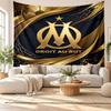 Olympique Lyonnais FC Wall Tapestry, Soft Fabric Wall Hanging, Decorative Backdrop For Bedroom Home Wall Art