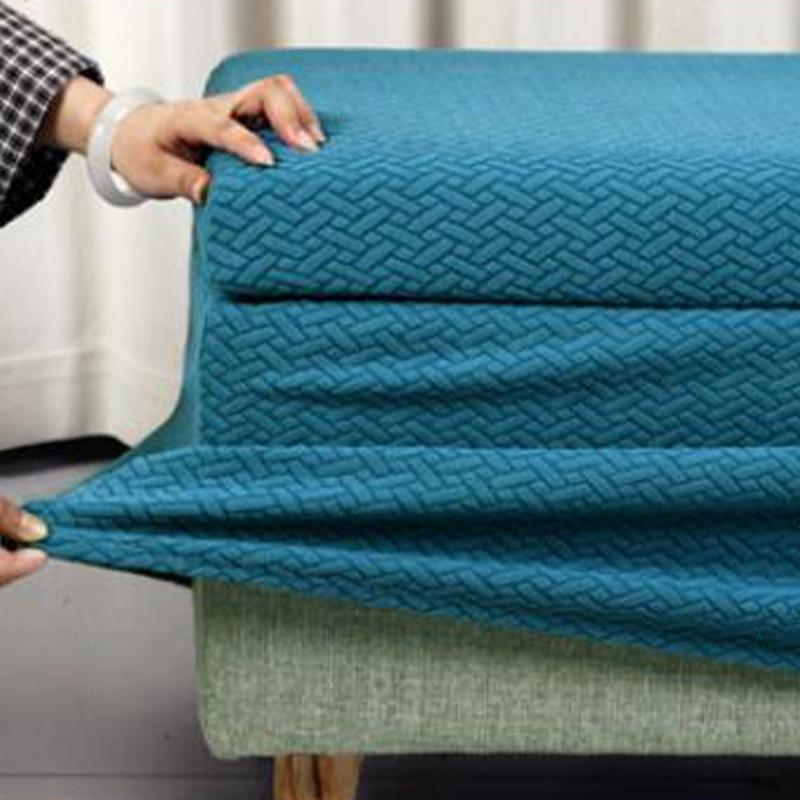 Elastic All-inclusive Storage Ottoman Cover Piano Stool Cover Stretch Foldable Footstool Sofa Footrest Cover Furniture Protector