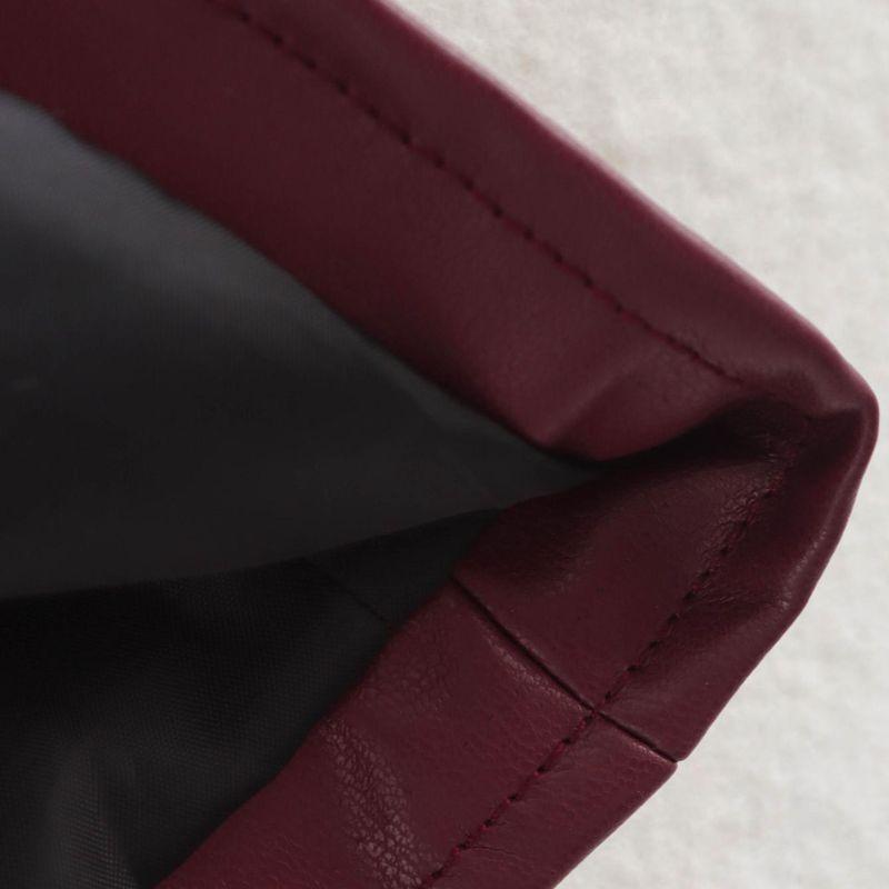 Kaslead New Arrival Women's Clothing Fashion Style Stylish Simple and Versatile Zipper Leather Jacket Coat