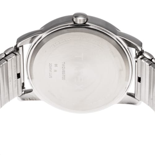 TIMEX Easy Reader Watch, 38mm, White Dial, Stainless Steel, Mineral Glass, Quartz Movement, American Brand, TWG063200, Unisex, Silver, Box Set, TWG063