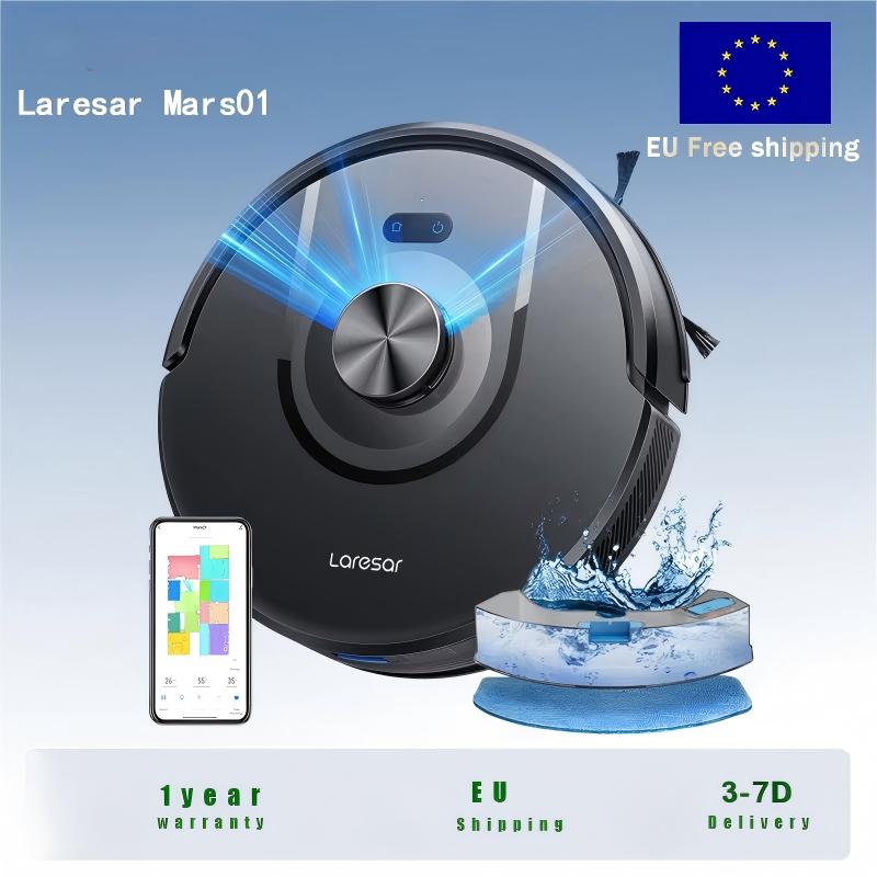 Laresar 01 Robot Vacuum Cleaner Mop LDS Lidar Navigation 5000Pa Smart Planned Mapping Home Floor Washing Carpet Pet Hair Clean
