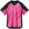 VICTAS Table Tennis Game Shirt, Dernier Shirt, Unisex, JTTA Approved, Suitable for Official Matches, Pink, Size L, 031436