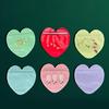 300Pcs Vibranting Color Heart Jewelry Bags Stylish Self Sealing Pouches for Business and Celebration Gifts Wrapping