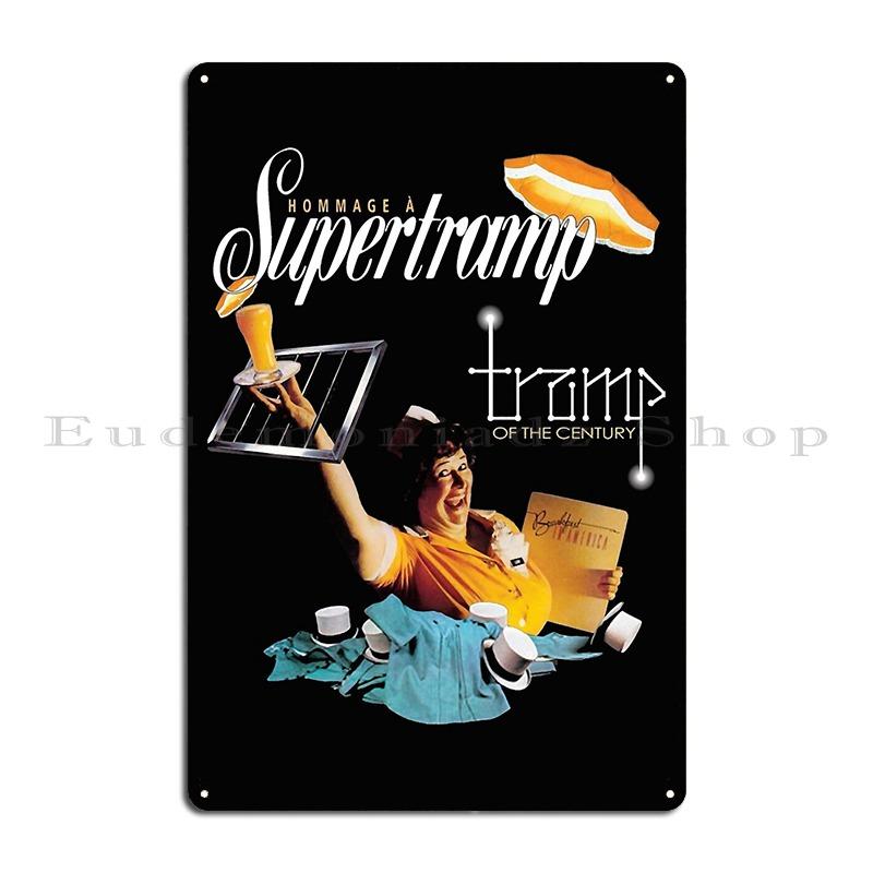 

Music Supertramp Breakfast In America T-Shirt Orange Clear Metal Plaque Wall Cave Plaque Decoration Designing Tin Sign Poster 20x30cm（7.8x11.8inch）