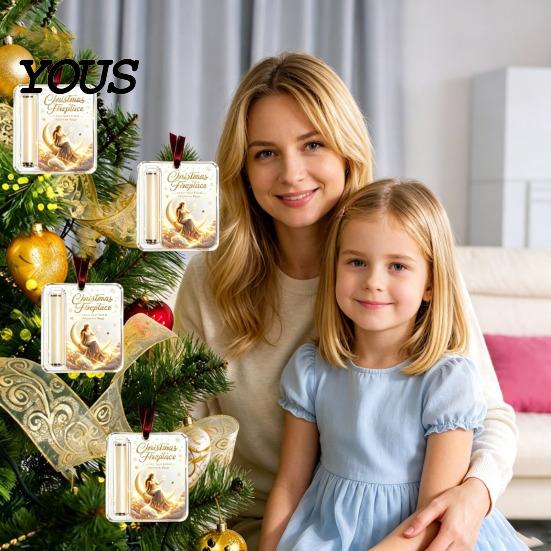 Money Holder Ornament Christmas Acrylic Ornament, Xmas Holiday Cash Present with Slot, Tree Hanging Gift Decoration