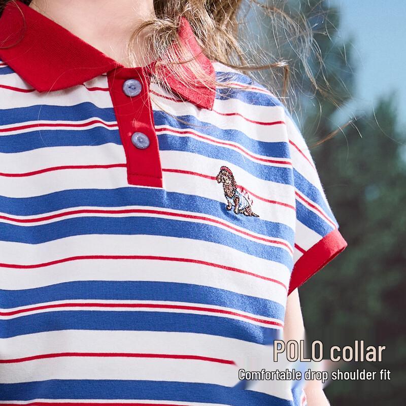 ASK JUNIOR Girls' Summer Polo T-Shirt & Pleated Skirt Set
